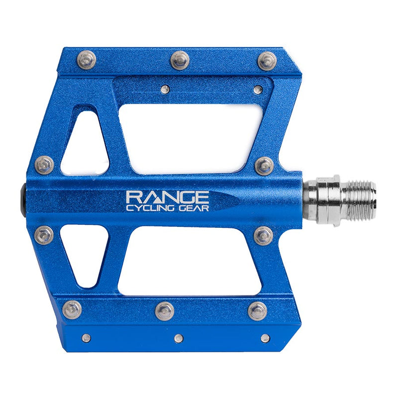 Load image into Gallery viewer, RCG Trailhead Platform Pedals, Body: Alloy, Spindle: Cr-Mo, 9/16&#39;&#39;, Blue, Set
