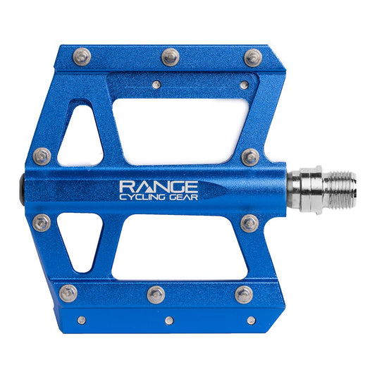 RCG Trailhead Platform Pedals, Body: Alloy, Spindle: Cr-Mo, 9/16'', Blue, Set