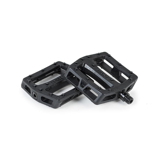 Eclat Seeker Platform Pedals, Body: Nylon, Spindle: Cr-Mo, 9/16'', Black, Pair