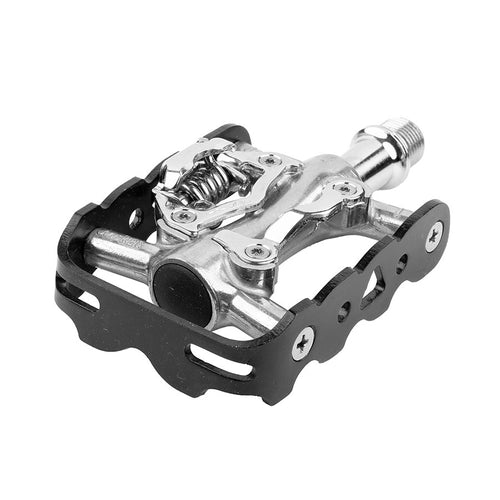 Evo-Clipless-Pedals-with-Cleats-Chromoly-Steel-PEDL2020-Bicycle-Pedals