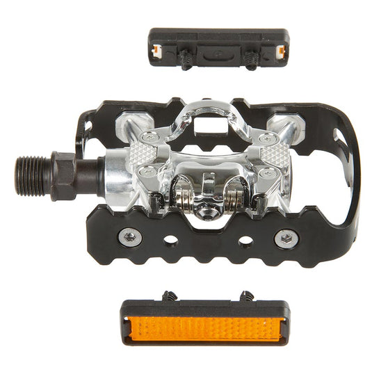 Exustar-Clipless-Pedals-with-Cleats-Aluminum-PEDL2124-Bicycle-Pedals