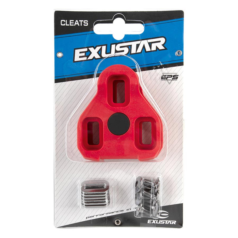 Load image into Gallery viewer, Exustar E-ARC10 Cleats Compatibility: Keo, Float: 10°, Red
