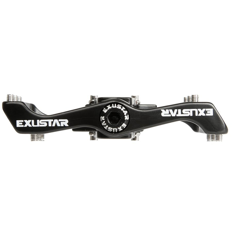 Load image into Gallery viewer, Exustar E-PM820-2 Dual Sided Pedals, Body: Aluminum, Spindle: Cr-Mo, 9/16&#39;&#39;, Black, Pair
