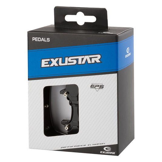 Exustar E-PM820-2 Dual Sided Pedals, Body: Aluminum, Spindle: Cr-Mo, 9/16'', Black, Pair