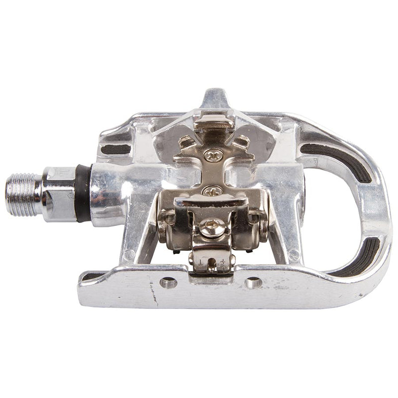 Load image into Gallery viewer, M-Wave Drag-T2 Dual Sided Pedals, Body: Aluminum, Spindle: Cr-Mo, 9/16&#39;&#39;, Silver
