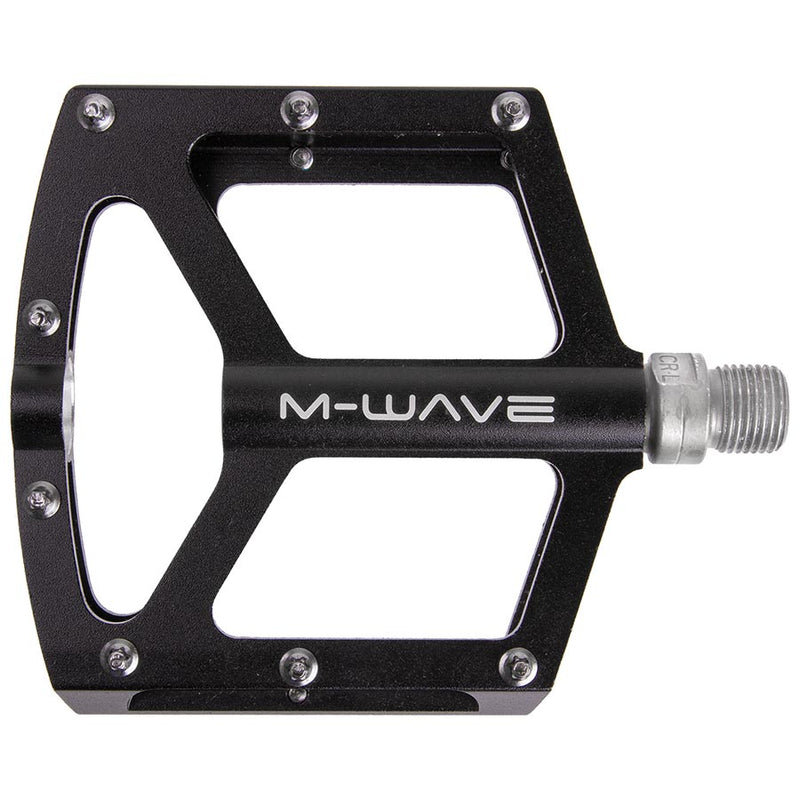 Load image into Gallery viewer, M-Wave Freedom SL Platform Pedals, Body: Aluminum, Spindle: Cr-Mo, 9/16&#39;&#39;, Black
