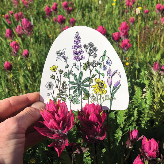 Wildflowers Galore: Sticker Art Stickers - Perfect Gifts for Nature Lovers!