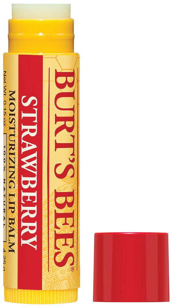 Load image into Gallery viewer, Burt&#39;s Bees Strawberry Lip Balm - Nourishing Lip Care for Soft, Smooth Lips
