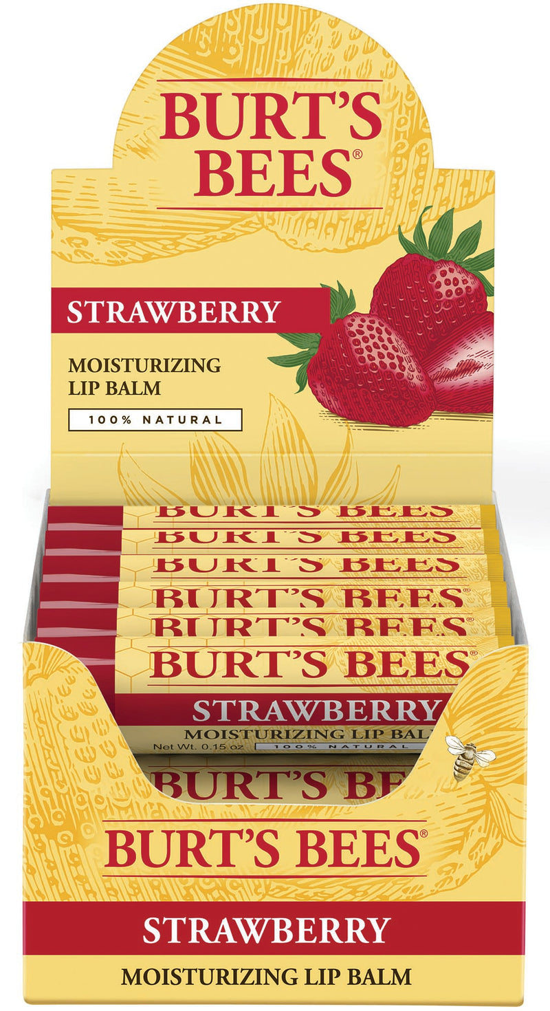 Load image into Gallery viewer, Burt&#39;s Bees Strawberry Lip Balm - Nourishing Lip Care for Soft, Smooth Lips
