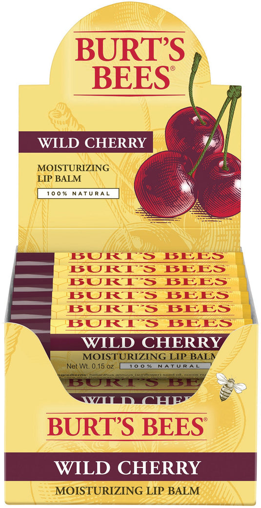 Burt's Bees Wild Cherry Lip Balm - Nourishing Lip Care for Soft, Smooth Lips