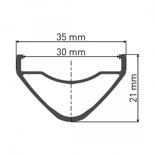 Pack of 2 DT Swiss XM 481 27.5" Tubeless Disc Rim 32h Black