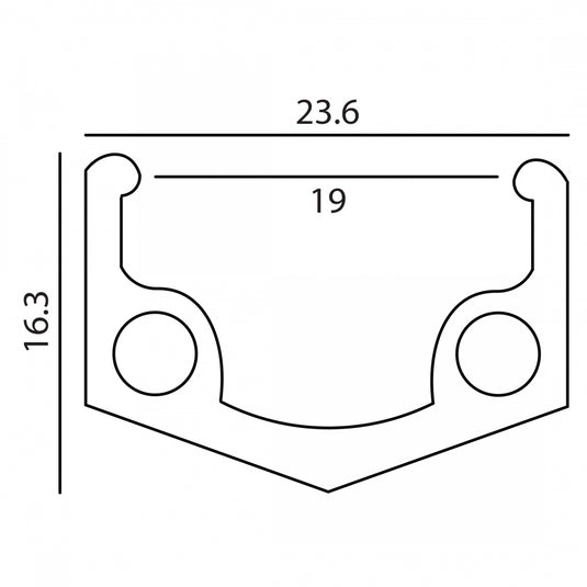 519 Weinmann 700C 519 Silver 36