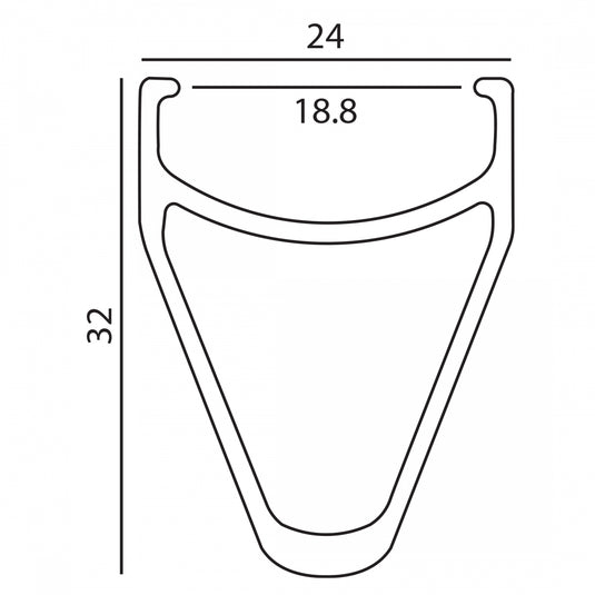 Pack of 2 Velocity Atlas Rim - 700, Disc, Silver, 36H, Clincher