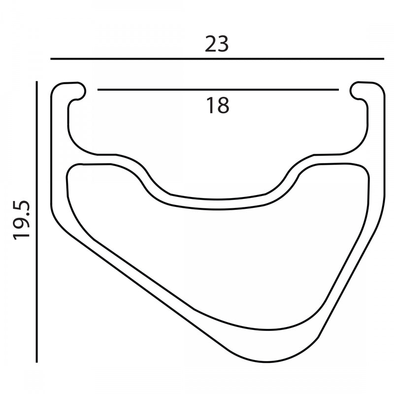 Load image into Gallery viewer, Velocity A23 Rim - 700, Rim, Black, 32H, Clincher, Asymmetric
