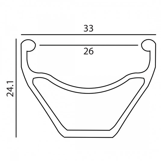 Pack of 2 MTX-33 Sun Ringle 24in MTX-33 Black 32