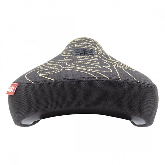 Odyssey Big Stitch BMX Seat - Pivotal, Black/Gold, Fat