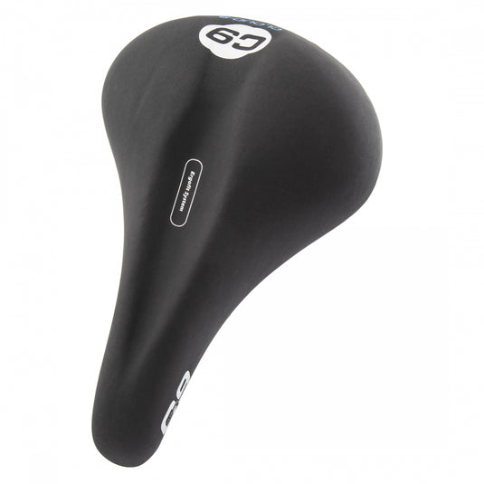 Cloud-9 Unisex Bicycle Comfort Seat Spring - Black Vinyl Steel Rails