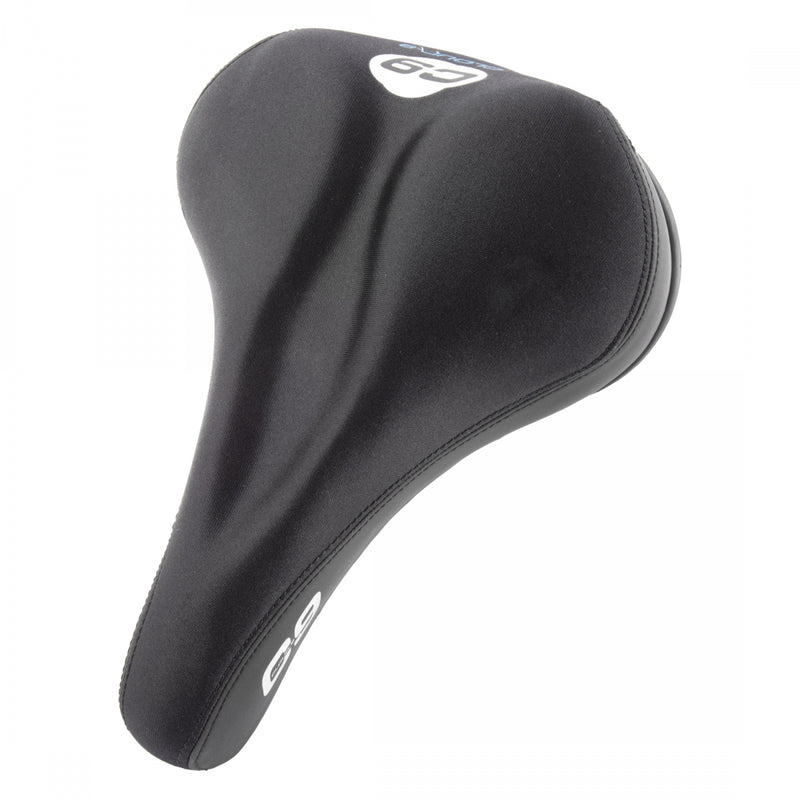 Load image into Gallery viewer, Cloud-9 Mens Bicycle Comfort Saddle - Black Lycra Cover Steel Rails
