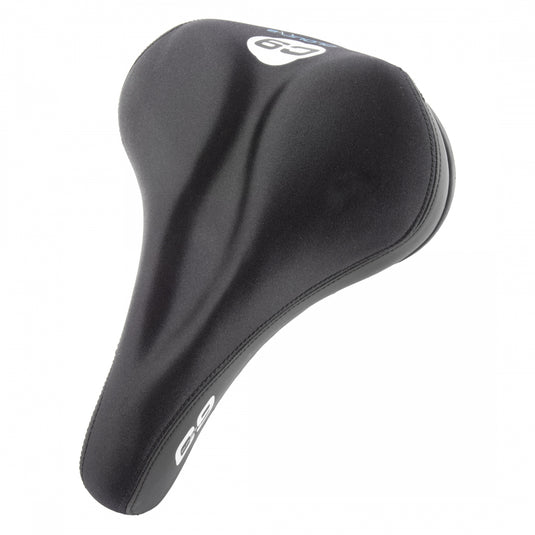 Cloud-9 Mens Bicycle Comfort Saddle - Black Lycra Cover Steel Rails