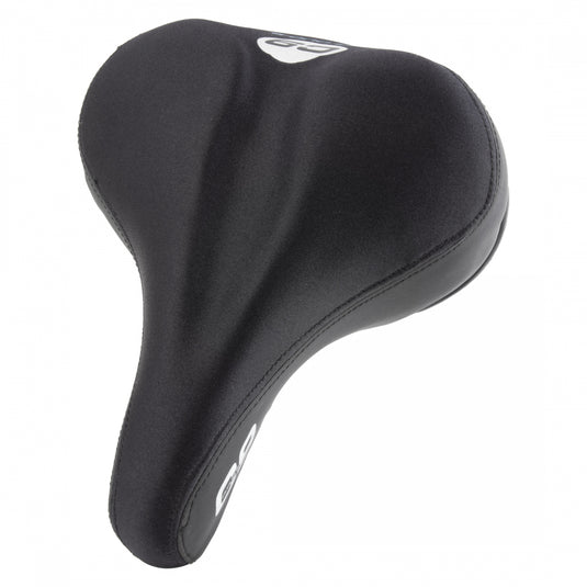 Cloud-9 Ladies Bicycle Comfort Saddle - Black Lycra Cover Steel Rails