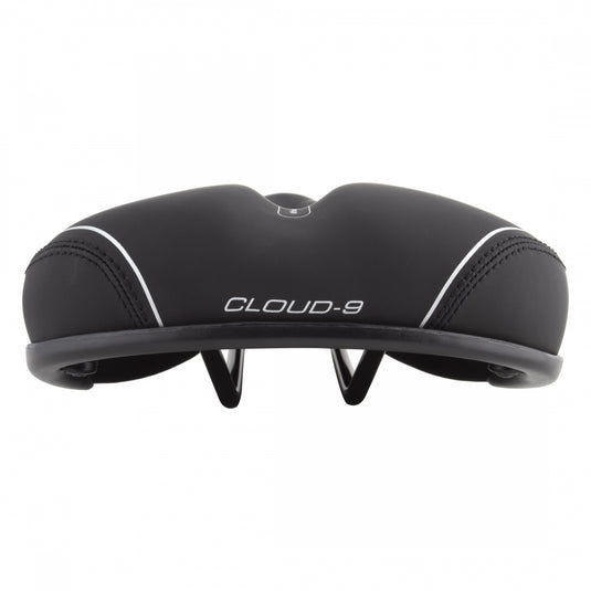 Cloud-9 Ladies Cut Out Bicycle Comfort Sport Seat - Black Vinyl Cover