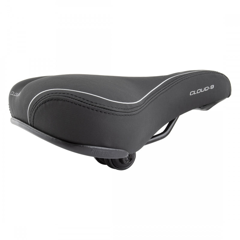 Load image into Gallery viewer, Cloud-9 Ladies Cut Out Bicycle Comfort Sport Seat - Black Vinyl Cover
