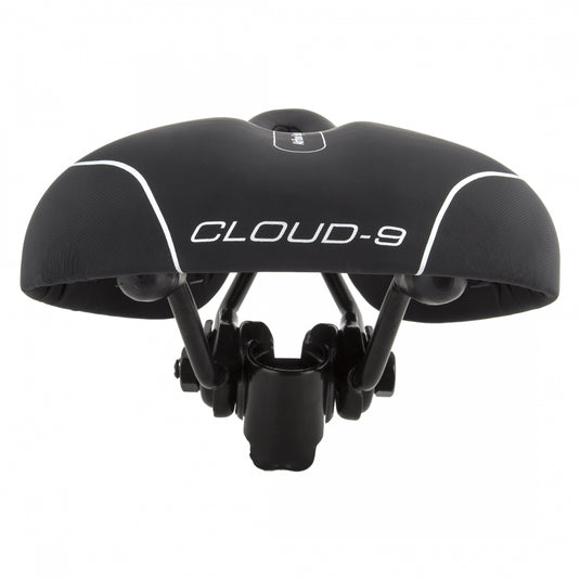 Cloud-9 Unisex Youth Cut Out Bicycle Comfort Seat - Black Vinyl Cover Steel