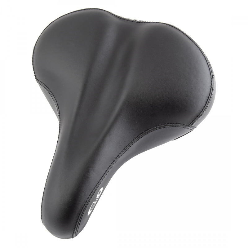 Load image into Gallery viewer, Cloud-9 Unisex Suspension Bicycle Comfort Seat - Black Vinyl Steel Rails
