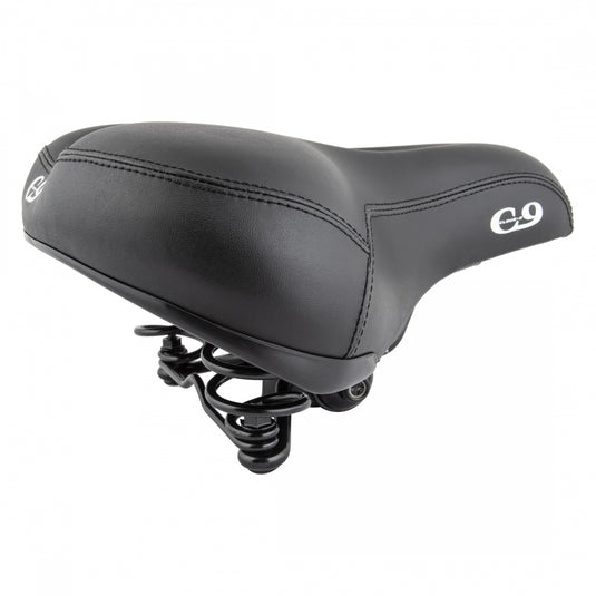 Cloud-9 Unisex Suspension Bicycle Comfort Seat - Black Vinyl Steel Rails