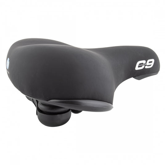 Cloud-9 Unisex Extra Thick Padding Bicycle Comfort Seat - Black Steel Rails