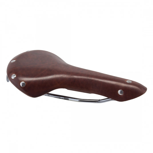 Origin8 Classic Saddle - Brown Leather Polished Chromoly Rails Unisex