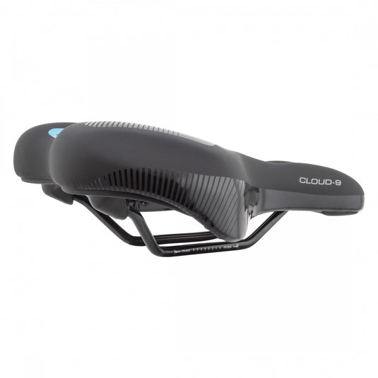 Cloud-9 Unisex Wide Sport Saddle Kush Plus Relief Channel - Black 190mm Width