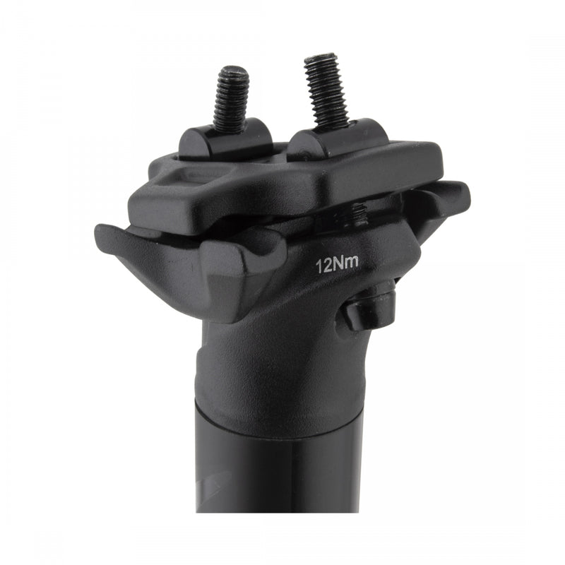 Load image into Gallery viewer, Origin8 Axys Carbon Seatpost 31.6mm 350mm Black Micro-Adjust 2 Bolt Clamp
