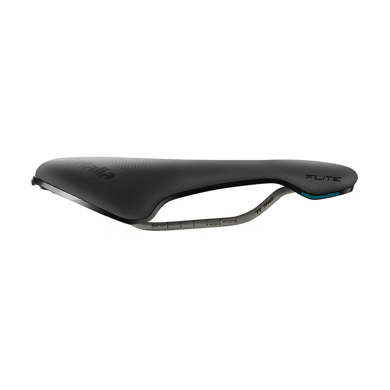 Load image into Gallery viewer, Selle Italia Flite Boost Gravel Saddle - Black 135mm Width Titanium Rails
