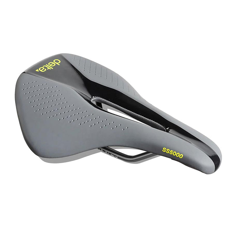 Load image into Gallery viewer, Delta Comfort Race Shorty Saddle - Grey 160mm Width Lightweight PU Foam
