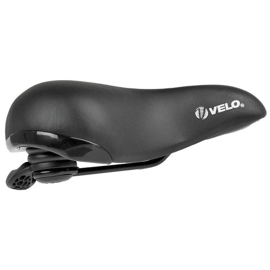 Velo Elasto Grip Comfort Saddle, 258 x 217mm, 725g, Black