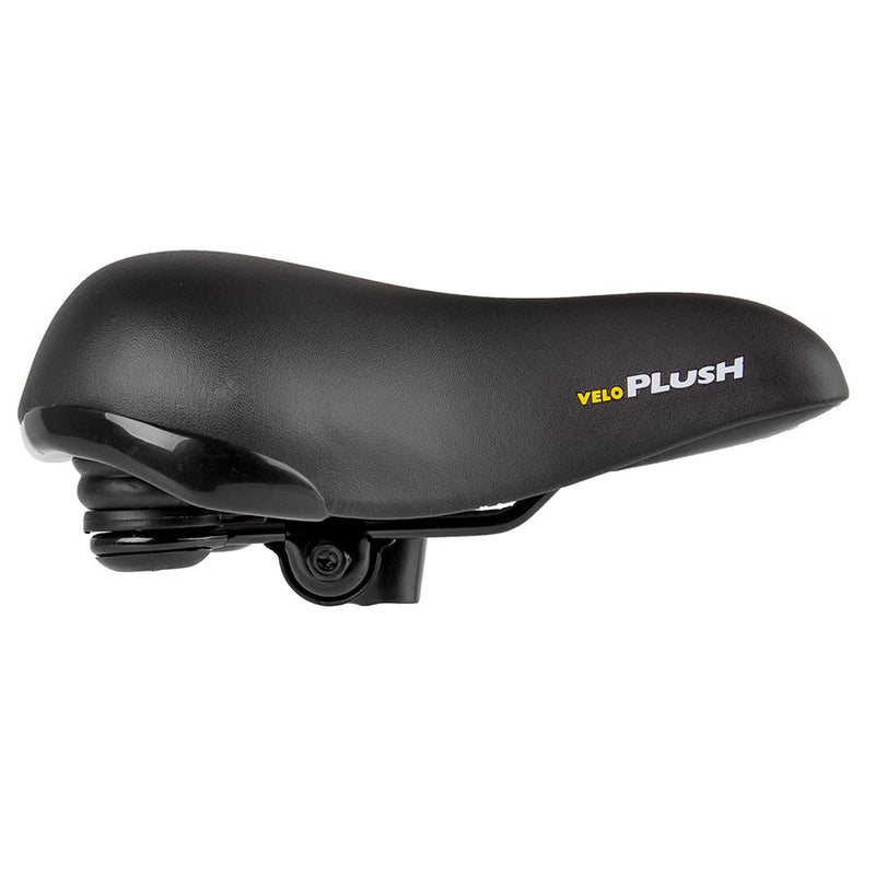 Load image into Gallery viewer, Velo Elasto D2 Plush Comfort Saddle, 264 x 220mm, 854g, Black
