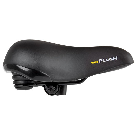 Velo Elasto D2 Plush Comfort Saddle, 264 x 220mm, 854g, Black