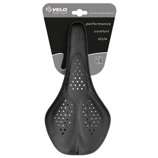 Velo Airthru Gel Racing Saddle, 273 x 141mm, 268g, Black