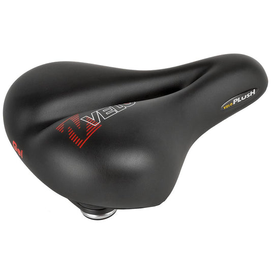 Velo Plush Gel Elasto Saddle, 275 x 213mm, Black