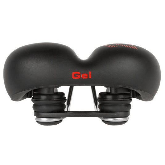 Velo Plush Gel Elasto Saddle, 275 x 213mm, Black