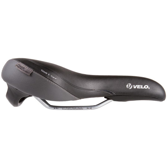 Velo Tour E-Grip Saddle 287 x 190mm, 504g, Black