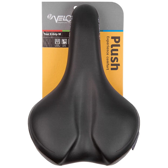 Velo Tour E-Grip Saddle 287 x 190mm, 504g, Black