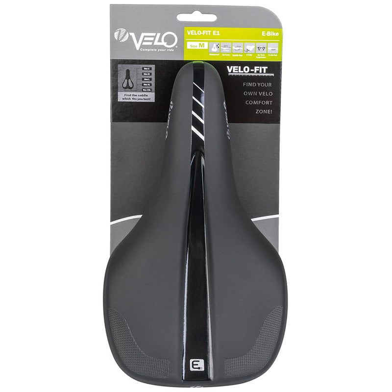 Load image into Gallery viewer, Velo Fit E1 Saddle 145 x 270mm, Black
