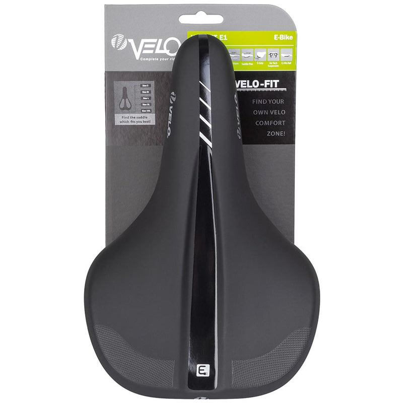 Load image into Gallery viewer, Velo Fit E1 Saddle 176 x 270mm, Black
