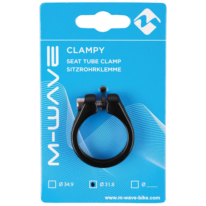 Load image into Gallery viewer, M-Wave Clampy Seat Clamp Black, 31.8mm
