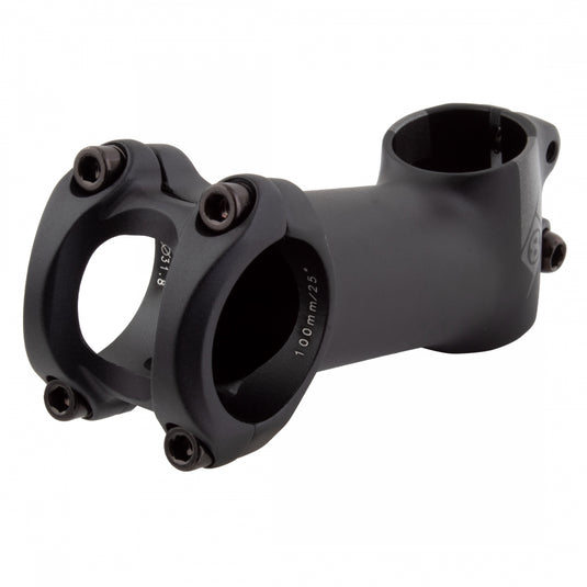 Origin8 Everland MX/GX 25deg Stem Bar Clamp 31.8mm 100mm 25 Deg Black Aluminum