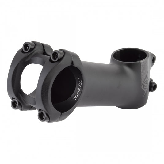 Origin8 Everland MX/GX 25deg Stem Bar Clamp 31.8mm 110mm 25 Deg Black Aluminum