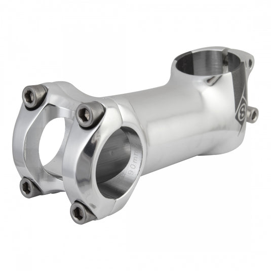 Origin8 Pro Fit Stem 25.4mm 90 mm +/-17 Degree Silver Aluminum Road / Mountain