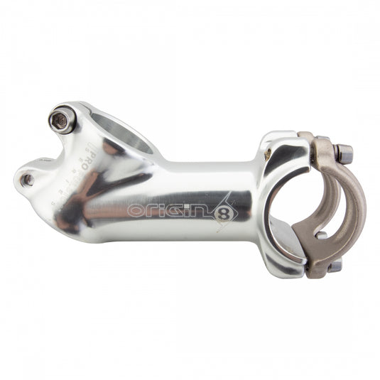 Origin8 Pro Fit Alloy Ergo Stem 25.4 or 31.8mm 90mm +/- 35 Deg Road or Mountain